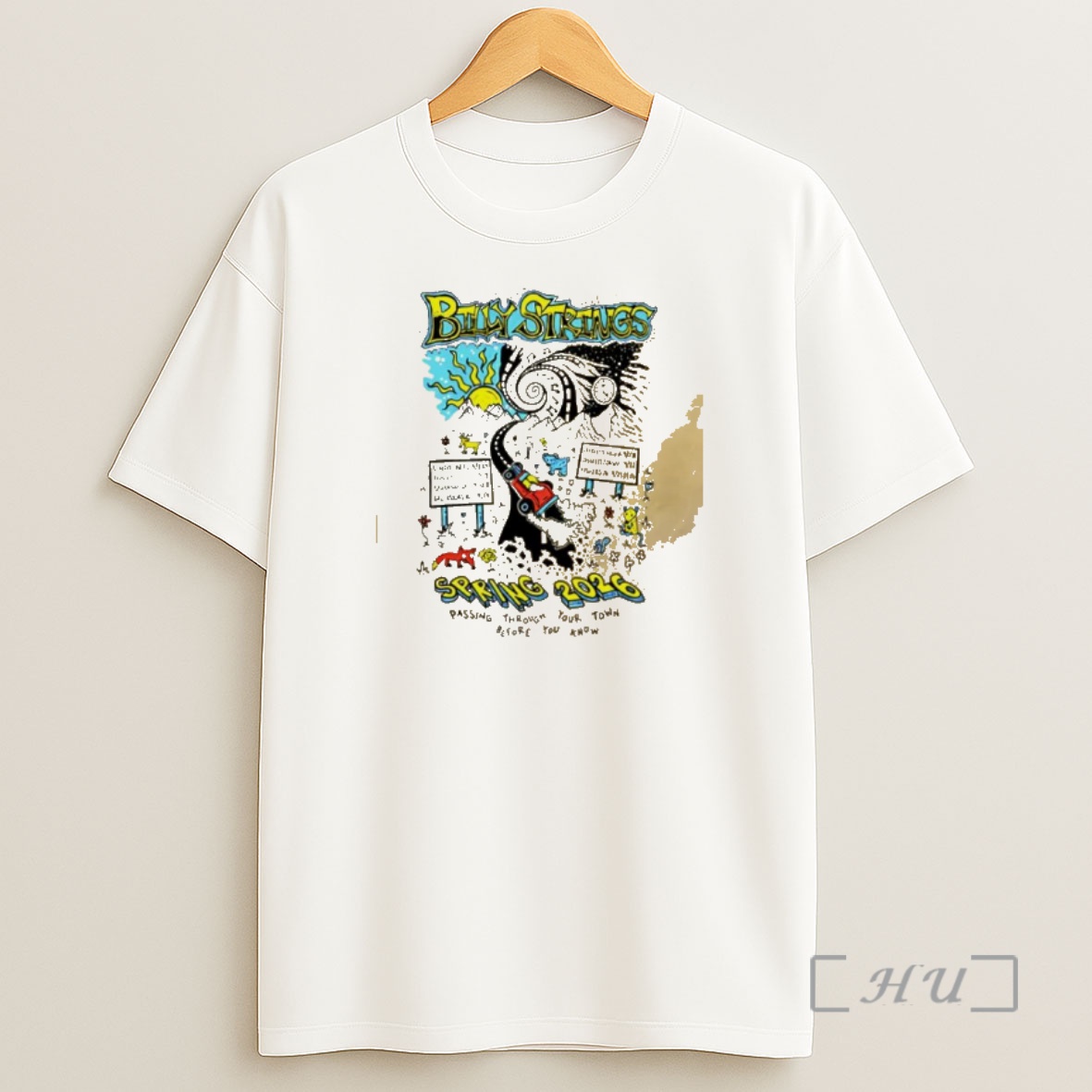 Officials Billy Strings Spring Tour 2026 Highway Hypnosis Passing Through Your Town Shirt Sweatshirt Tee
