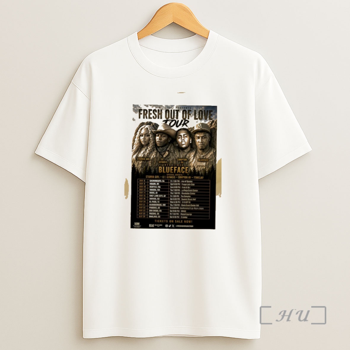 Officials Blueface Crypface Fresh Out Of Love Fall Tour 2026 Shirt Sweatshirt Tee
