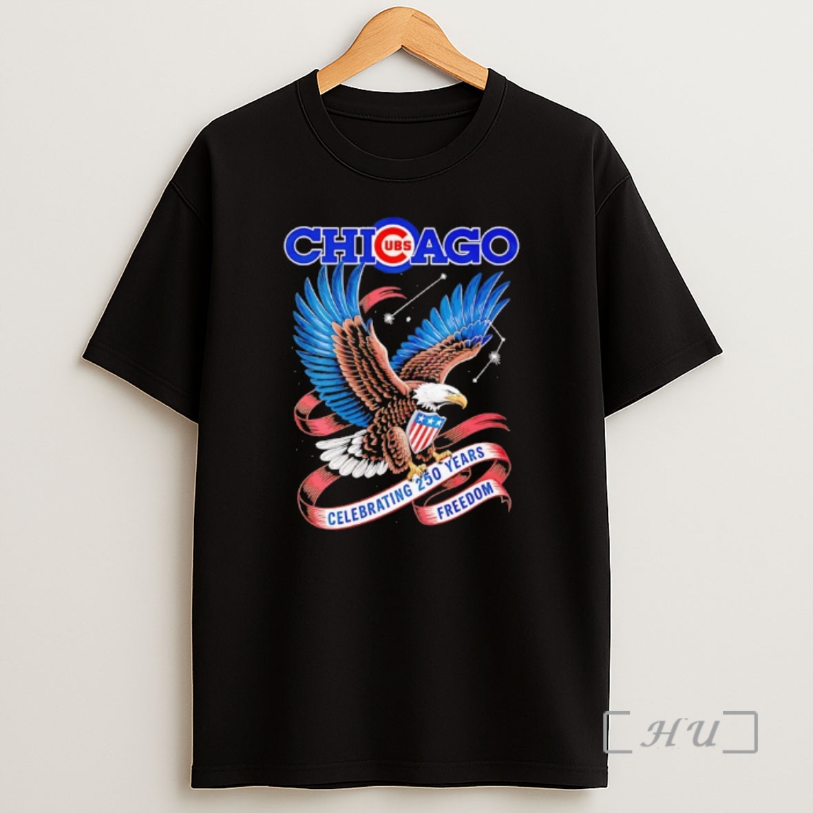 Officials Chicago Cubs Eagles Celebrating 250 Years Of Freedom Shirt Sweatshirt Tee