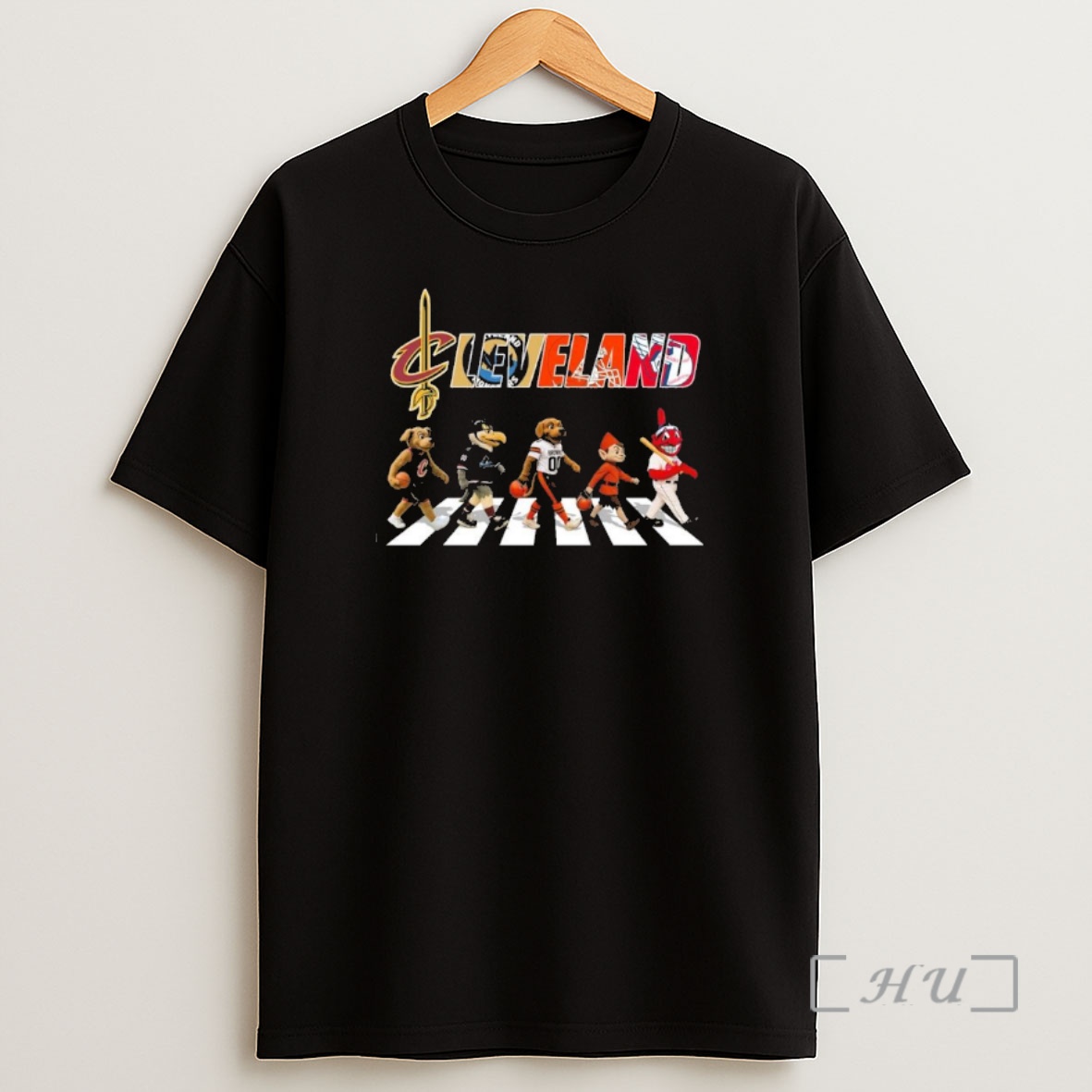 Officials Cleveland All Sports Teams Mascot Walking Road Shirt Sweatshirt Tee