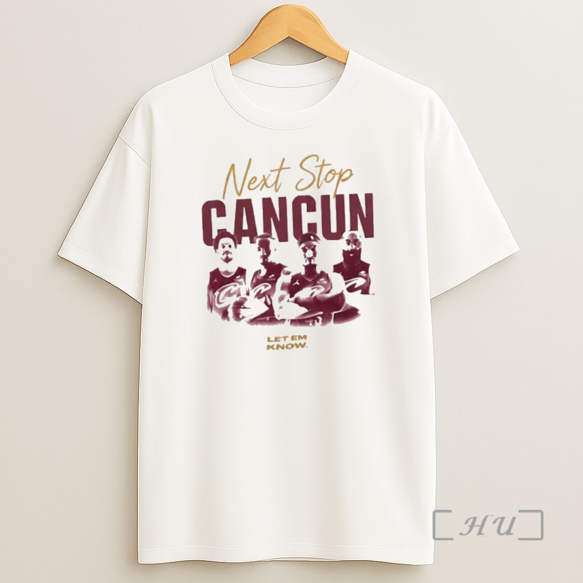 Officials Cleveland Cavaliers Next Stop Cancun Playoffs 2026 Let Em Know Shirt Sweatshirt Tee