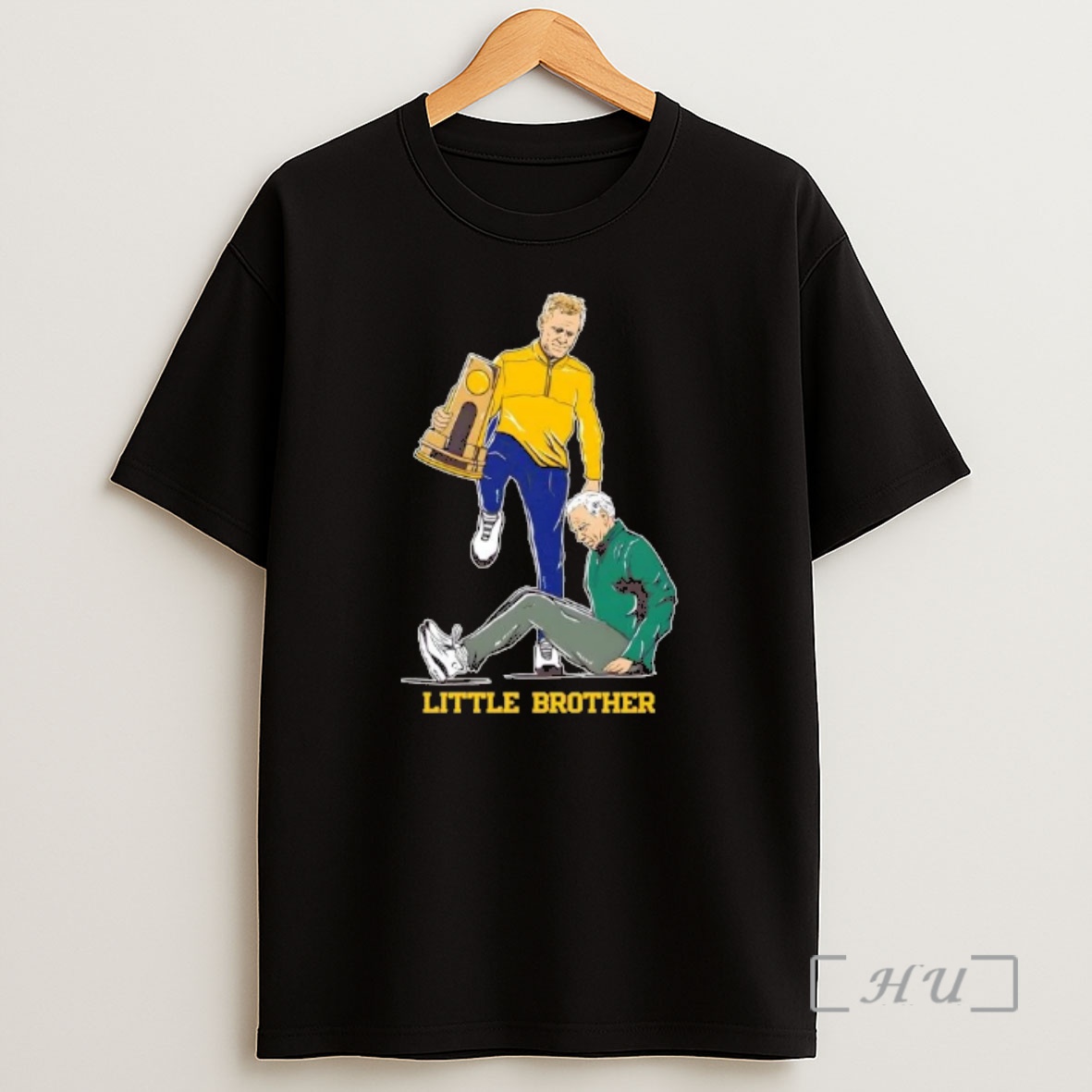Officials Coach Dusty May Michigan Wolverines Little Brother Step Over Shirt Sweatshirt Tee