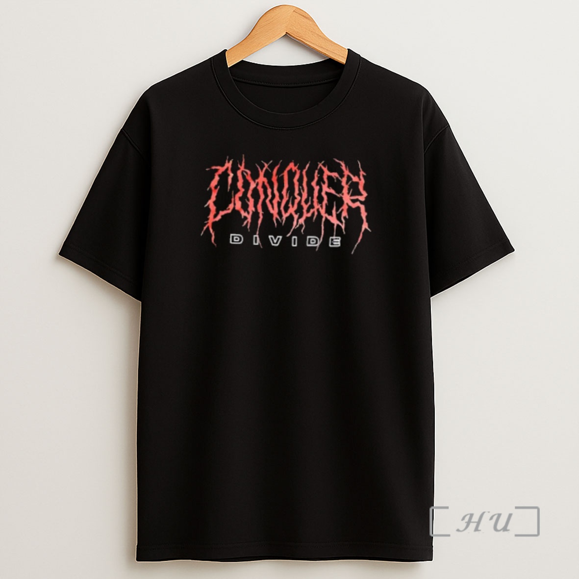 Officials Conquer Divide Red Spiky Metal Shirt Sweatshirt Tee