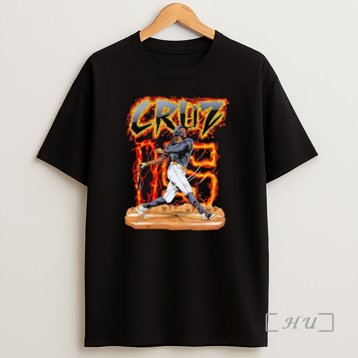 Officials Cruz 85 Oneil Baseball Fire Graphic Sports Shirt Sweatshirt Tee