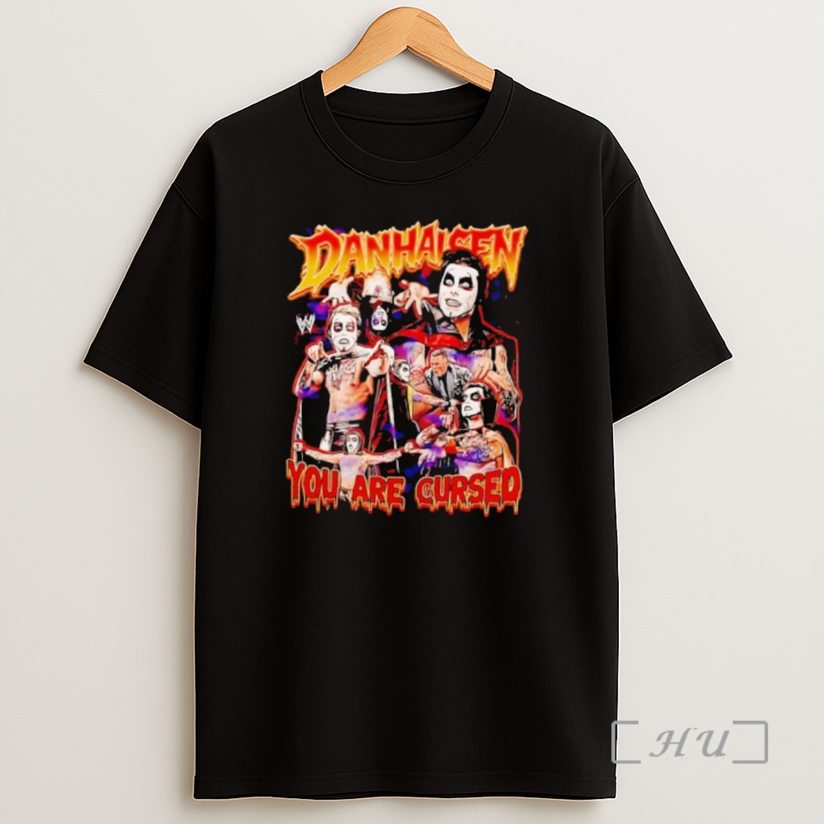 Officials Danhausen Wwe You Are Cursed Wrestling Character Montage Shirt Sweatshirt Tee