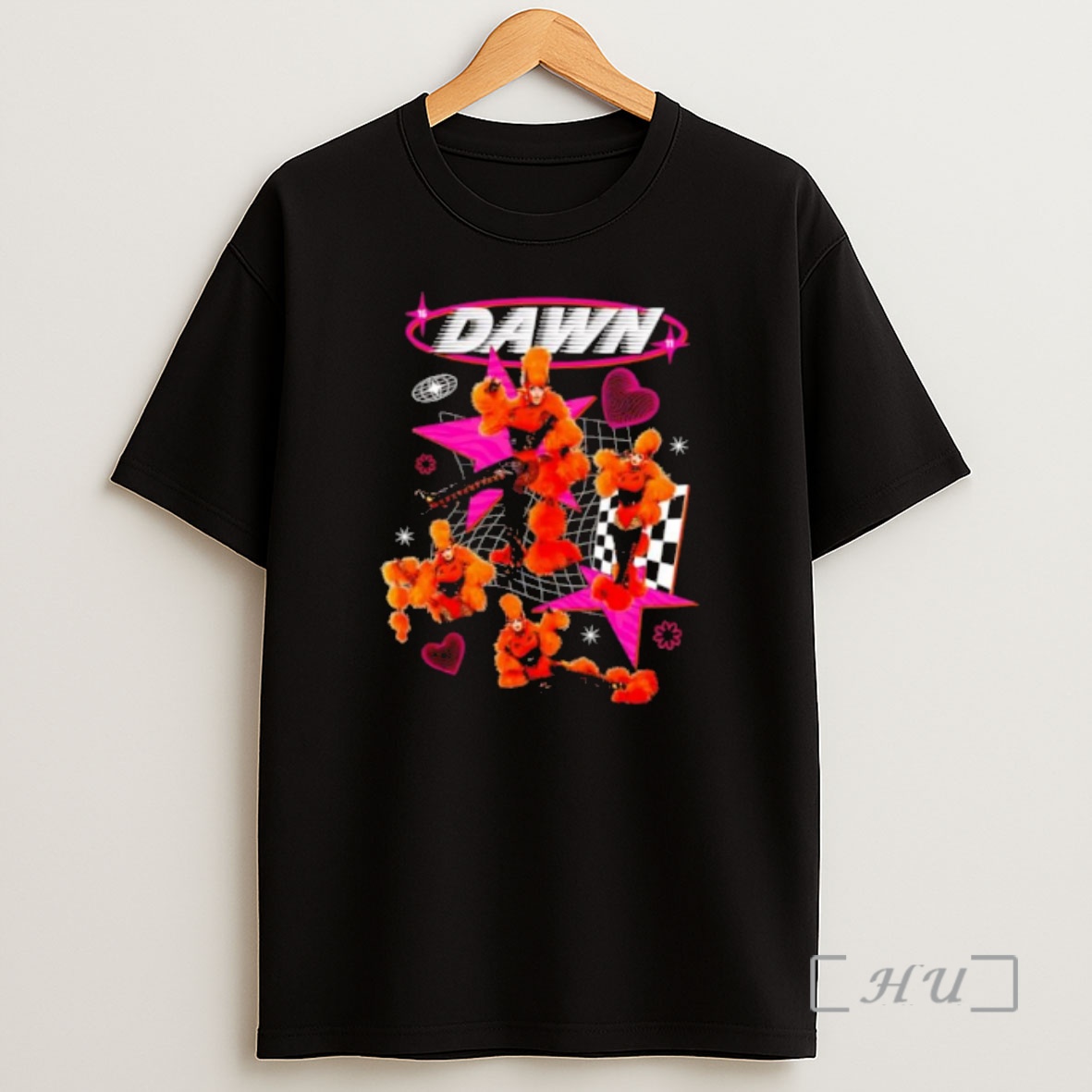 Officials Dawn Orange Furry Starry Retro Y2k Aesthetic Graphic Shirt Sweatshirt Tee