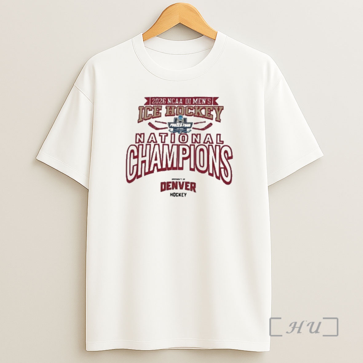 Officials Denver Pioneers Ncaa Frozen Four Mens Ice Hockey National Champions 2026 Shirt Sweatshirt Tee