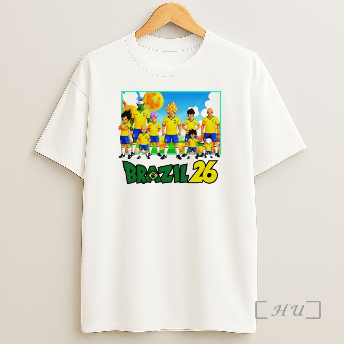 Officials Dragon Ball X Brazil Soccer Anime Global Cup 2026 Shirt Sweatshirt Tee