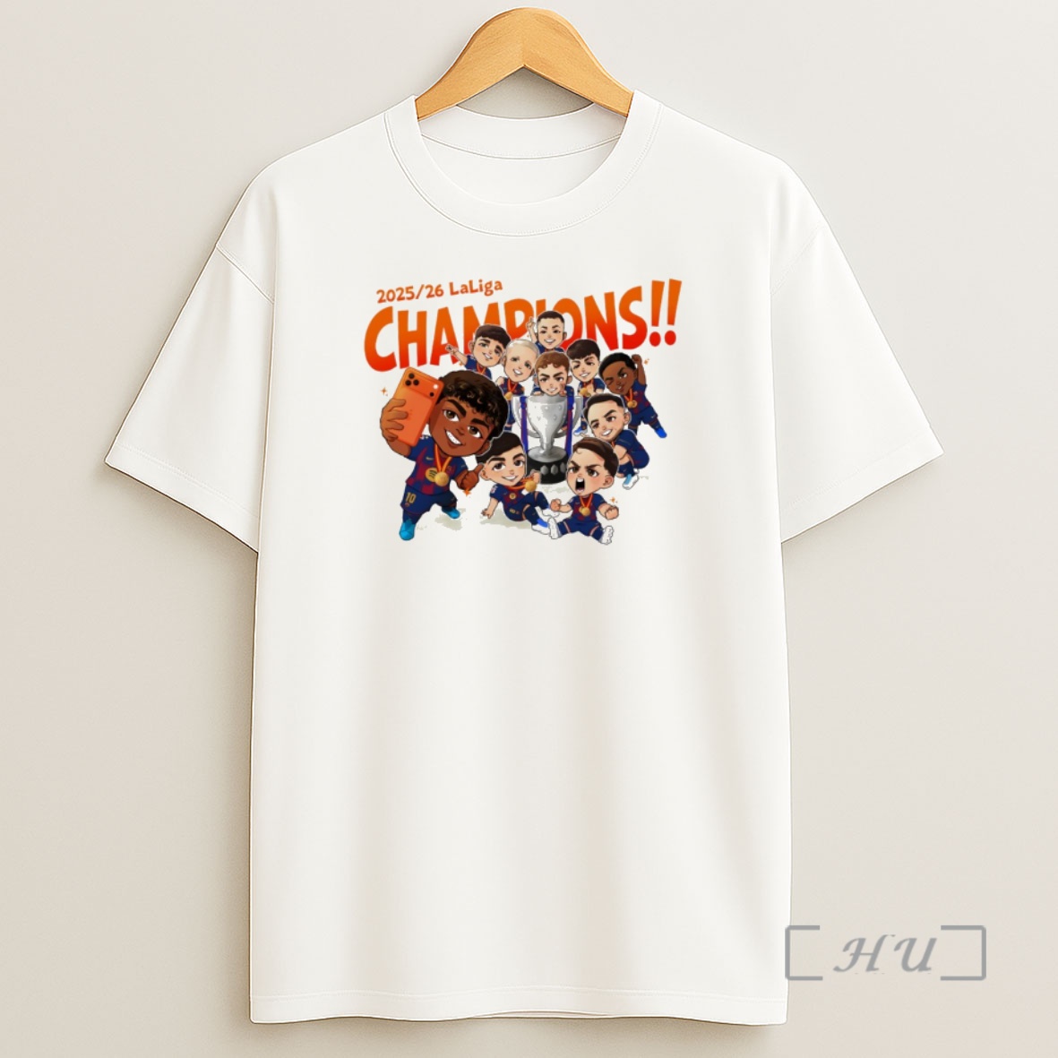 Officials Fc Barcelona Chibi Cartoon 2025 2026 Champions Shirt Sweatshirt Tee