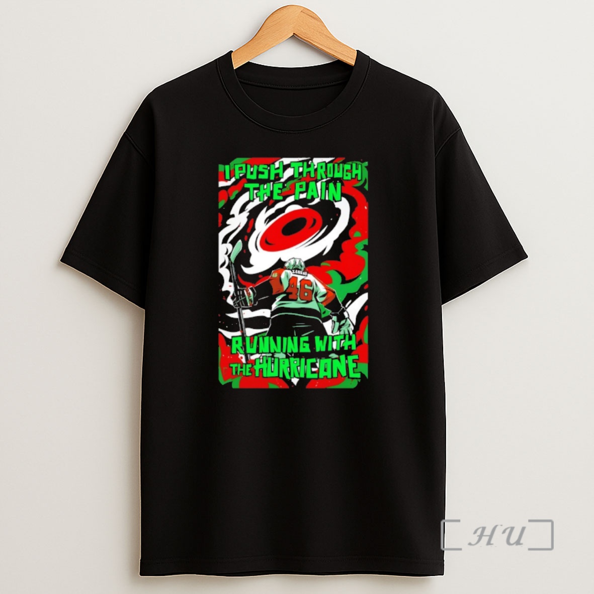 Officials Flyers Zegras Carolina Hurricanes Hockey I Push Through The Pain Running With The Hurricane Shirt Sweatshirt Tee