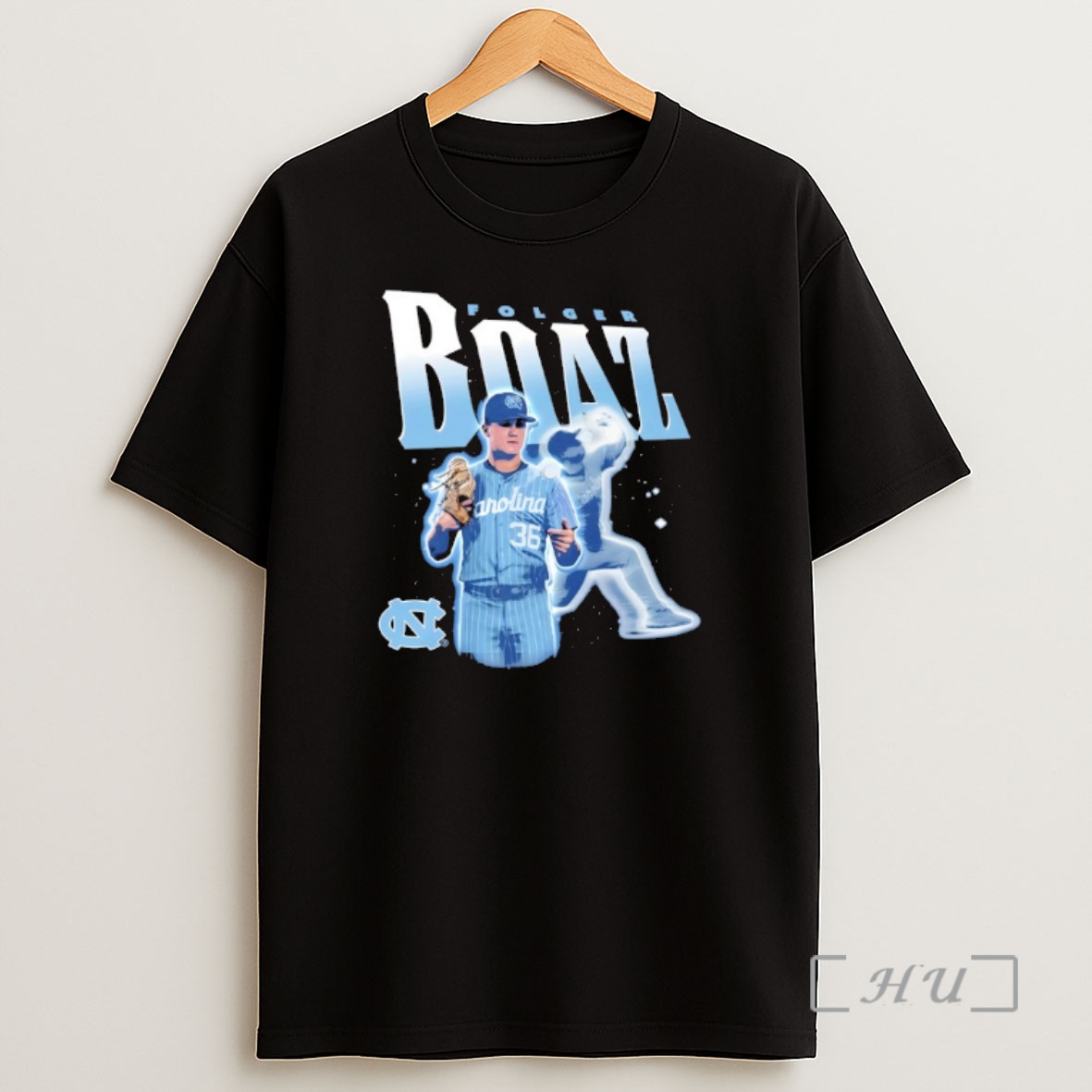 Officials Folger Boaz North Carolina Tar Heels Illustrated Shirt Sweatshirt Tee