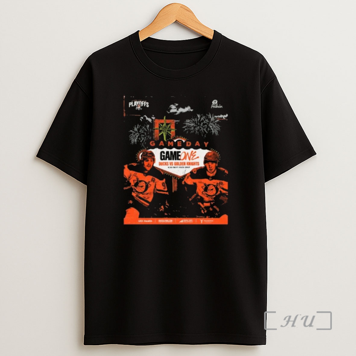 Officials Gameday Round 2 Game One Vegas Golden Knights Vs Anaheim Ducks Shirt Sweatshirt Tee