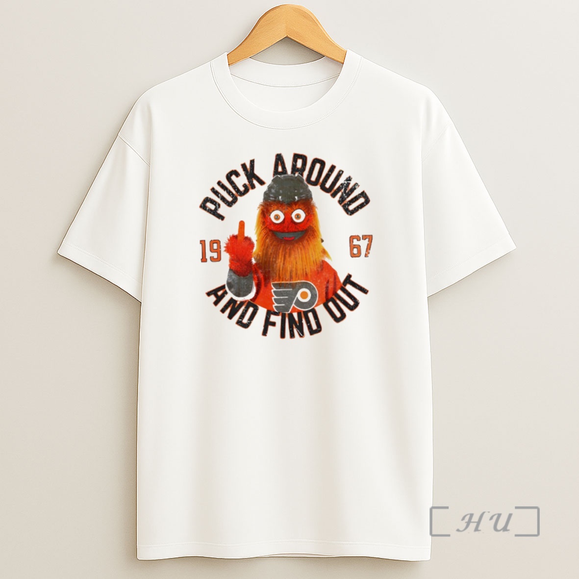Officials Gritty Middle Finger Puck Around And Find Out Philadelphia Flyers Hockey 1967 1 Shirt Sweatshirt Tee
