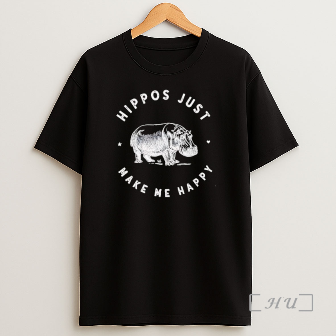 Officials Hippos Just Make Me Happy Shirt Sweatshirt Tee