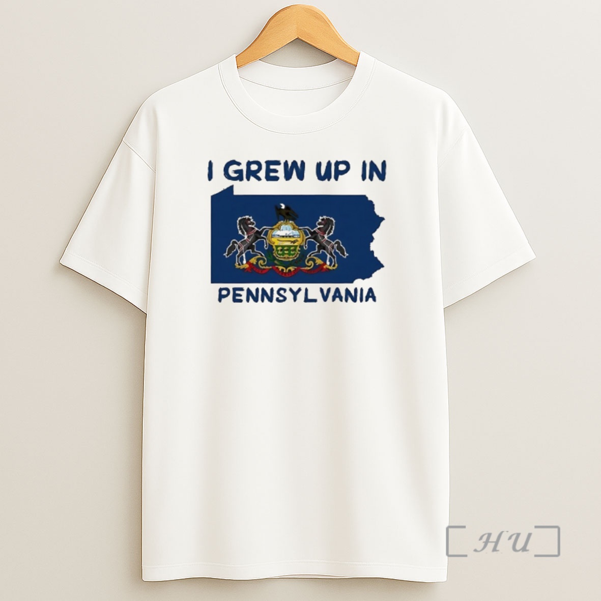 Officials I Grew Up In Pennsylvania Flag Map Shirt Sweatshirt Tee