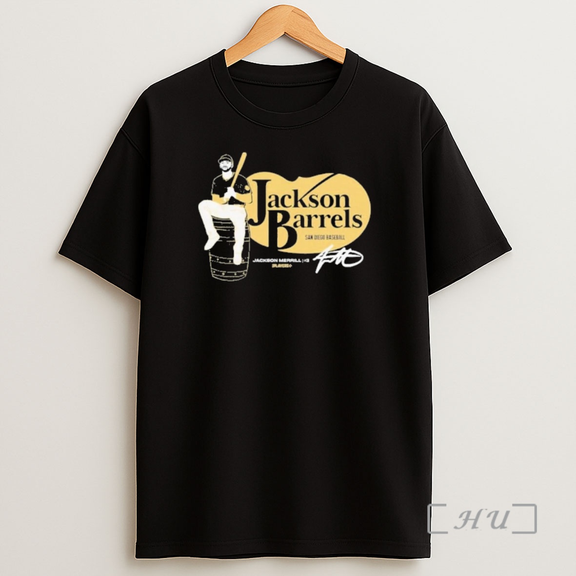 Officials Jackson Merrill San Diego Baseball Jackson Barrels Shirt Sweatshirt Tee