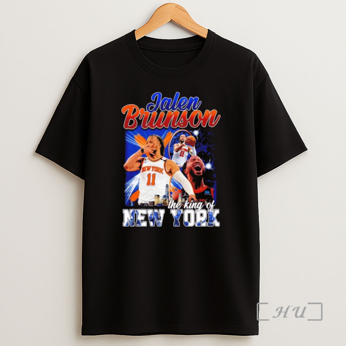 Officials Jalen Brunson The King Of New York New York Knicks Basketball Vintage Graphic Shirt Sweatshirt Tee