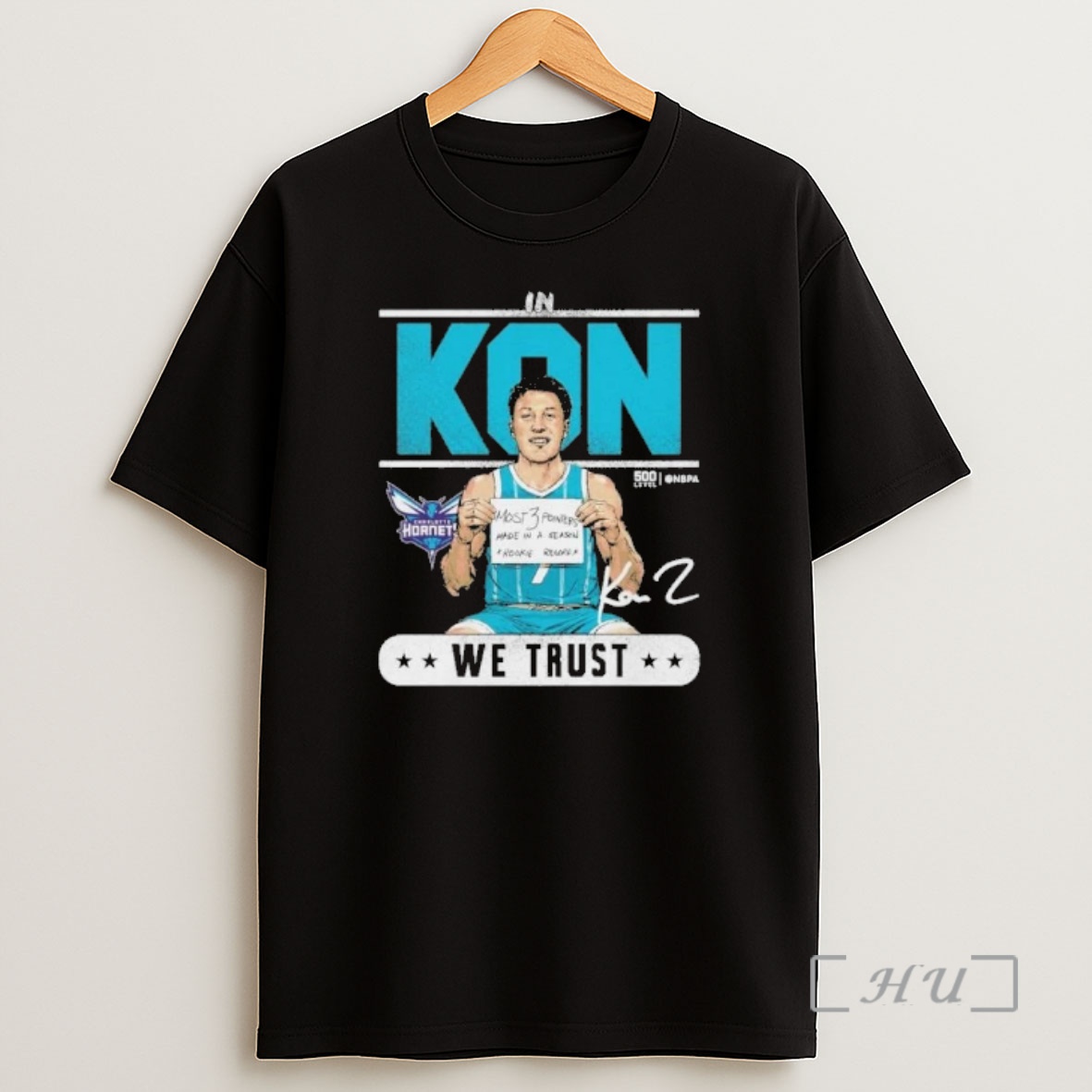 Officials Kon Knueppel Charlotte Hornets Rookie Record Trust Shirt Sweatshirt Tee