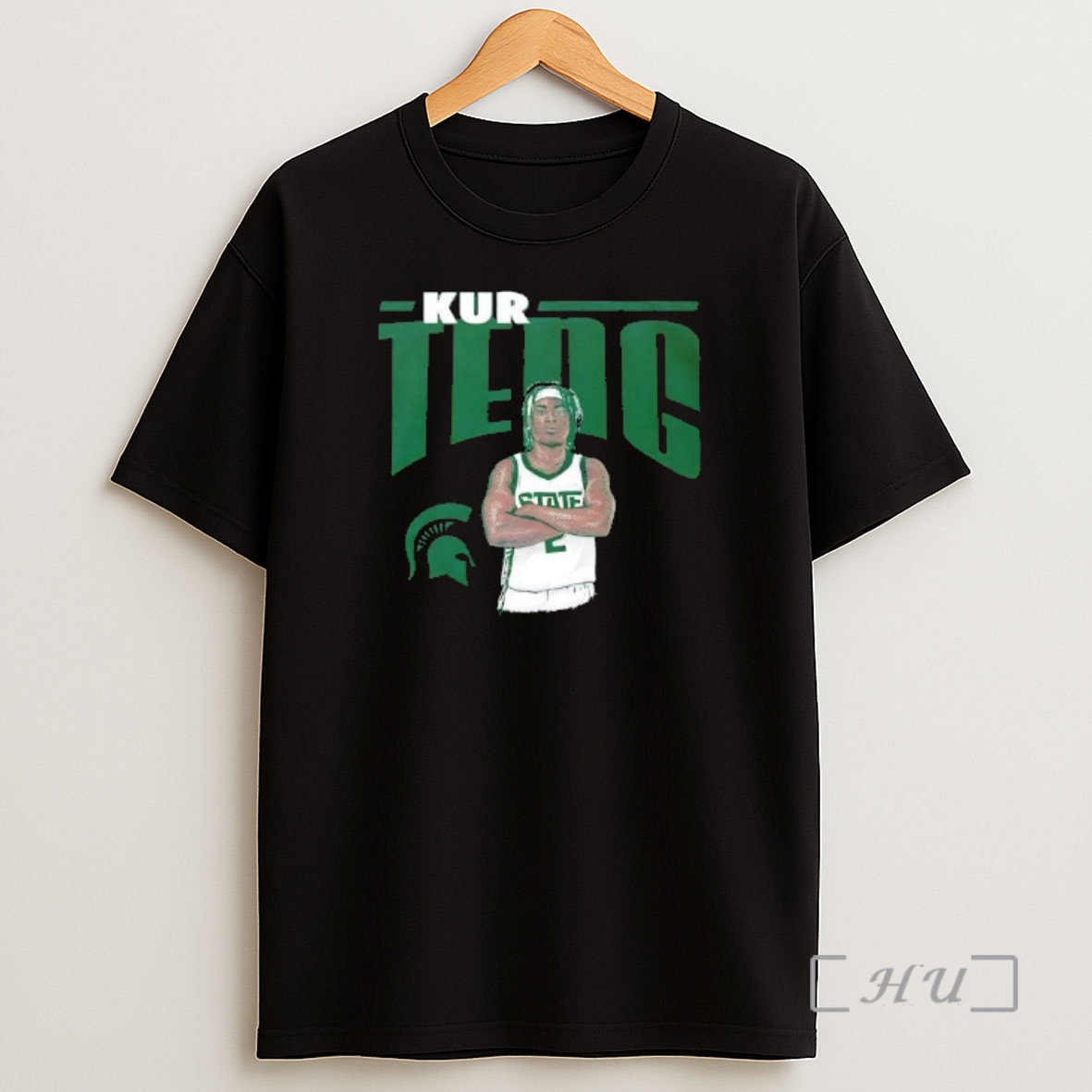 Officials Kur Teng Michigan State Spartans Illustrated Sport Shirt Sweatshirt Tee