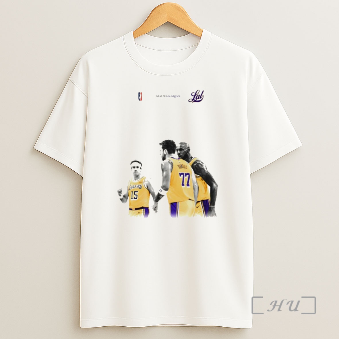Officials Lebron James Austin Reaves Luka Doncic Ring Season 2026 All In On Los Angeles Shirt Sweatshirt Tee