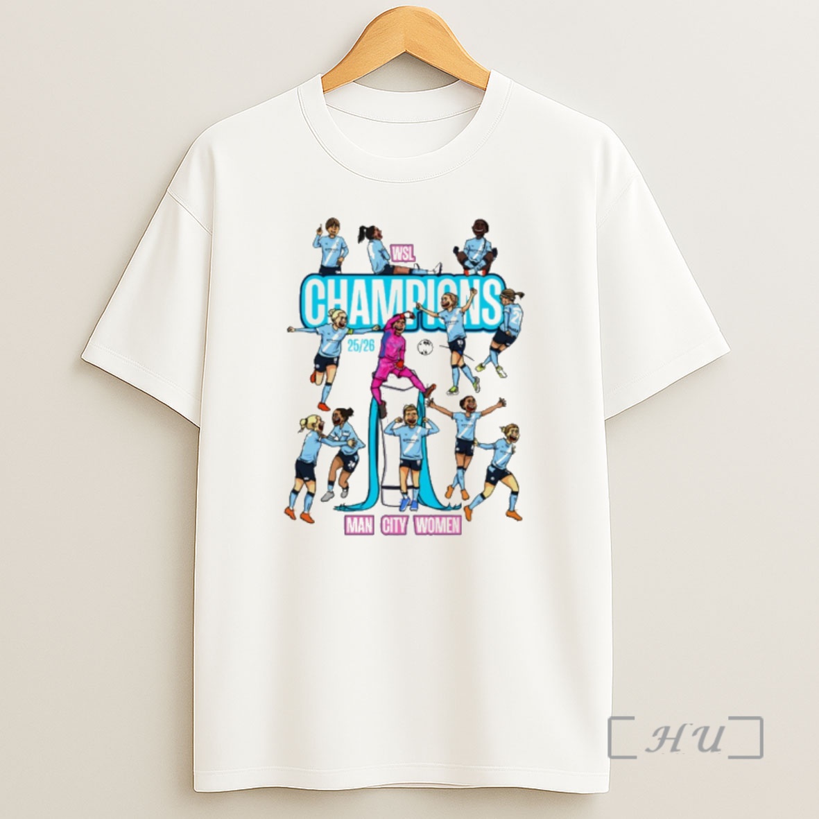 Officials Manchester City Womens Super League Winners 25 26 Shirt Sweatshirt Tee