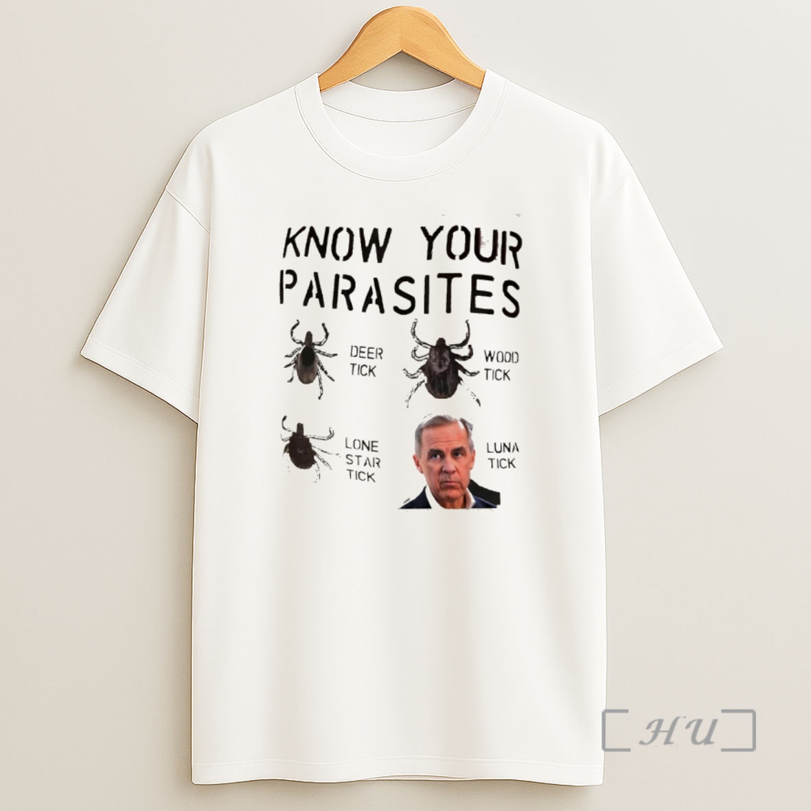 Officials Mark Carney Know Your Parasites Deer Tick Wood Tick Lone Star Tick Luna Tick Shirt Sweatshirt Tee