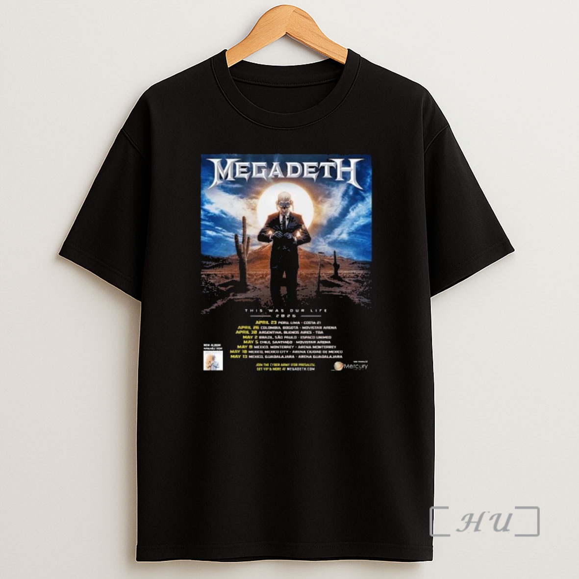 Officials Megadeth This Was Our Life 2026 Latin America Tour Schedule Dates Shirt Sweatshirt Tee