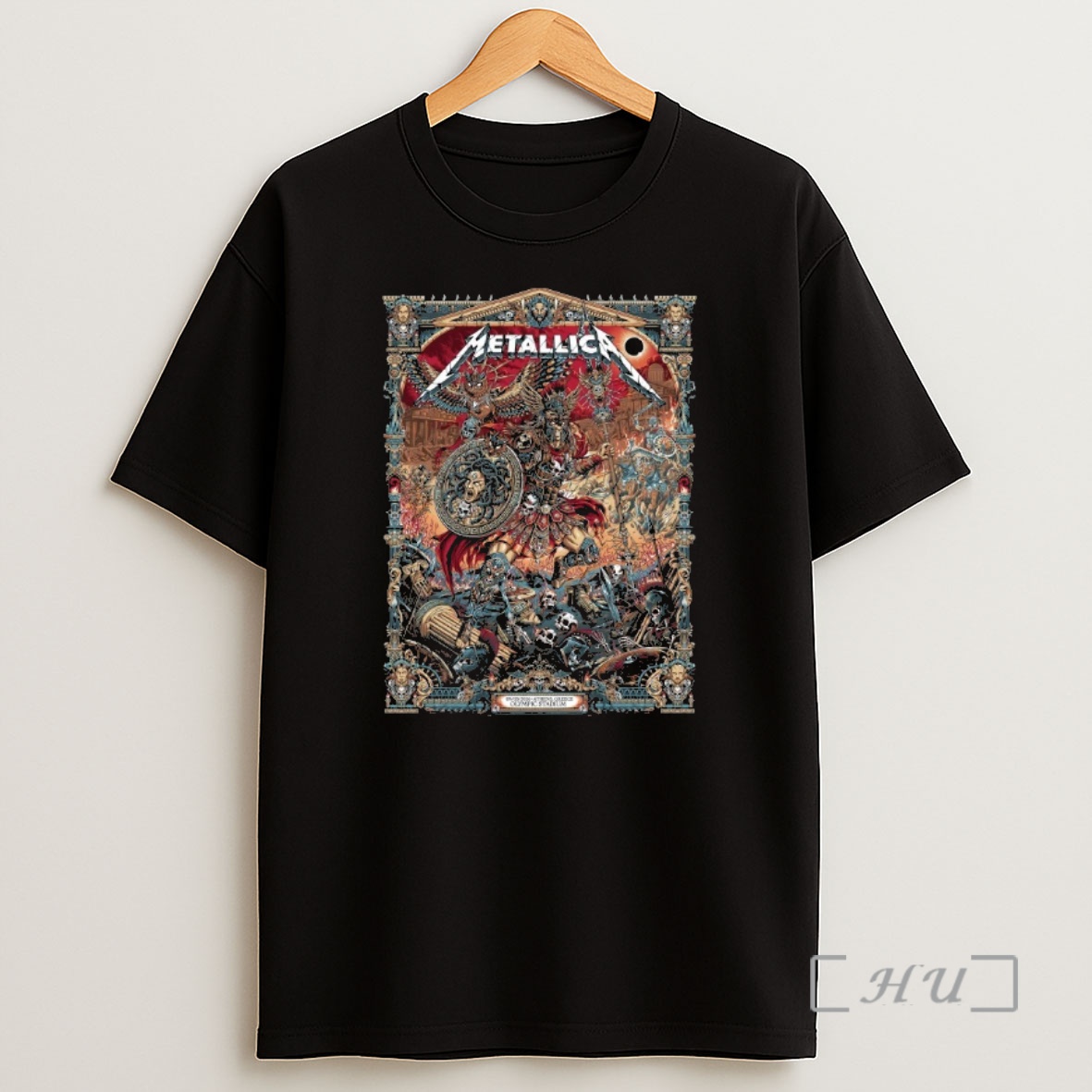 Officials Metallica M72 Athens 2026 Pop Up Shop At Greece Olympic Stadium On May 9 2026 The Warrior With Medusa Shield Art By Juan Ma Orozco 00 Shirt Sweatshirt Tee