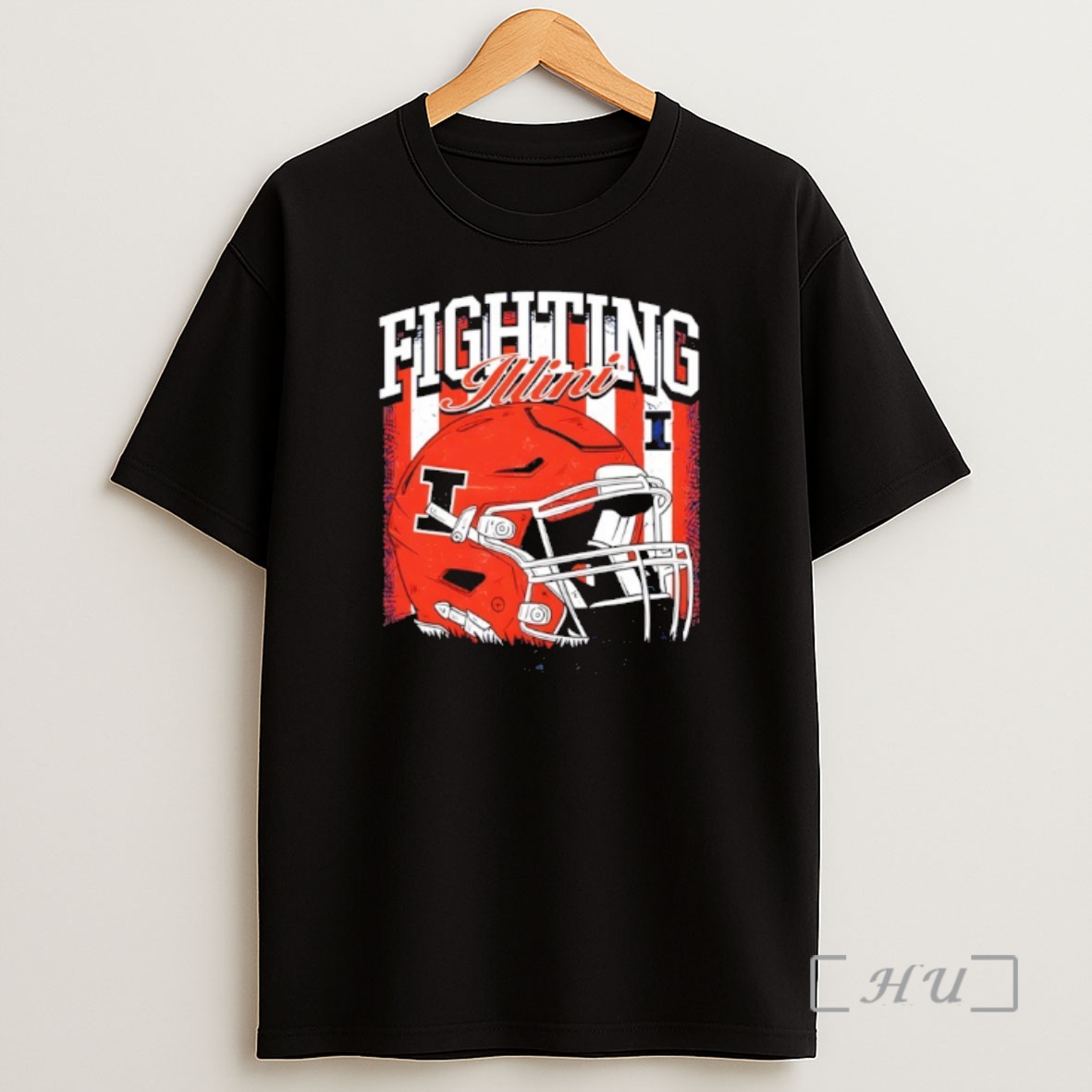 Officials Ncaa Football Illinois Fighting Illini Vintage Helmet Shirt Sweatshirt Tee