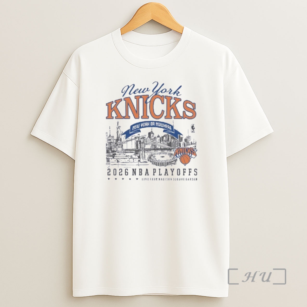 Officials New York Knicks Nba Playoffs 2026 Live From Madison Square Garden Shirt Sweatshirt Tee