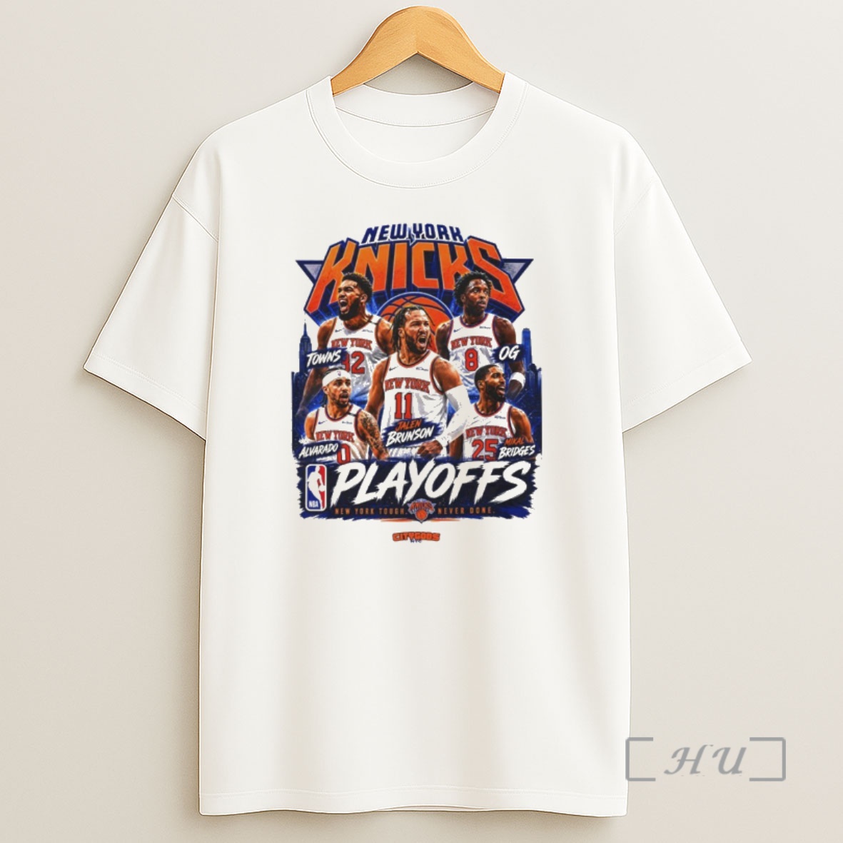 Officials New York Knicks Playoffs Inspired 2026 Nba New York Tough Never Done Shirt Sweatshirt Tee