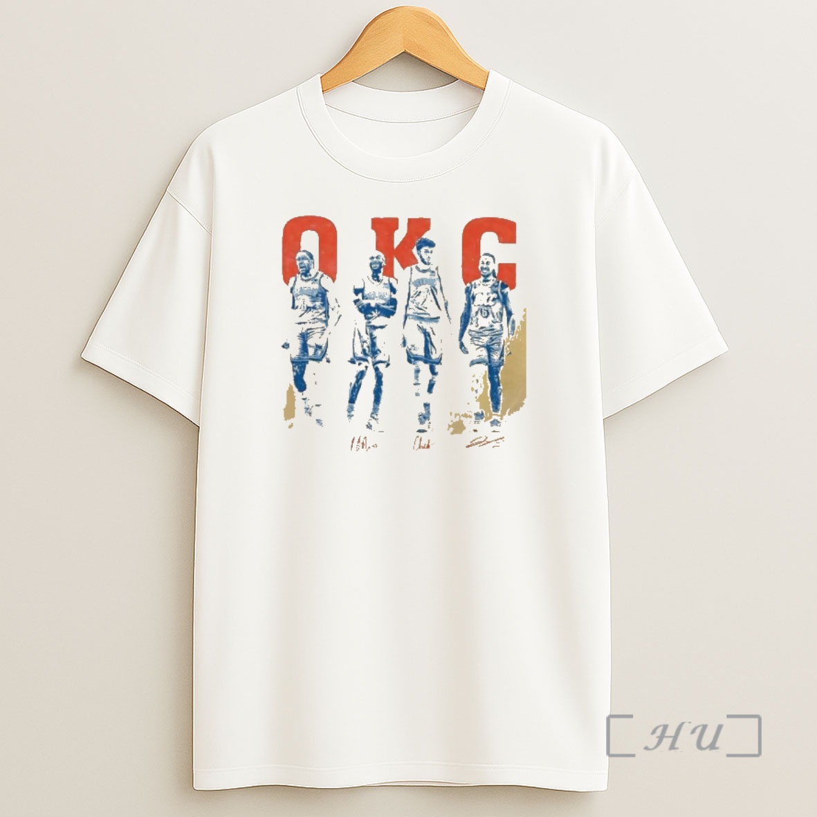 Officials Okc Oklahoma City Thunder Basketball Players Signatures Shirt Sweatshirt Tee