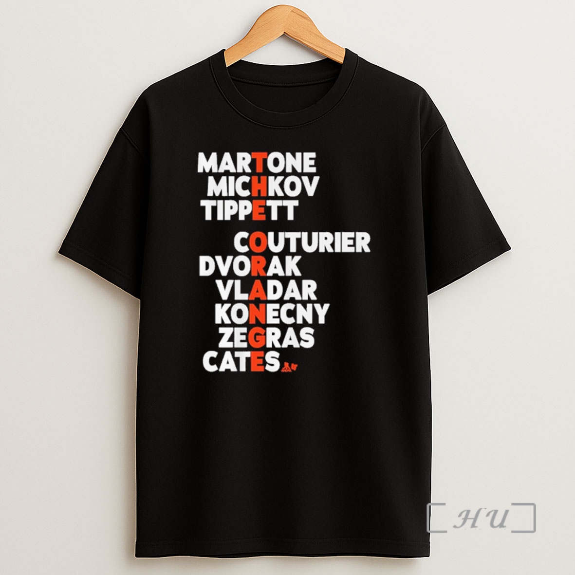 Officials Philadelphia Flyers Hockey The Orange Names Martone Michkov Tippett Couturier Dvorak Vladar Shirt Sweatshirt Tee 1