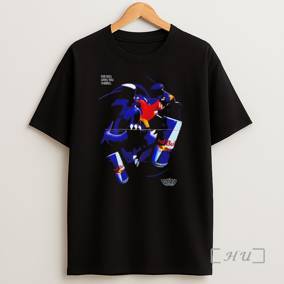 Officials Pokemon Garchomp X Red Bull Gives You Wiiings Shirt Sweatshirt Tee