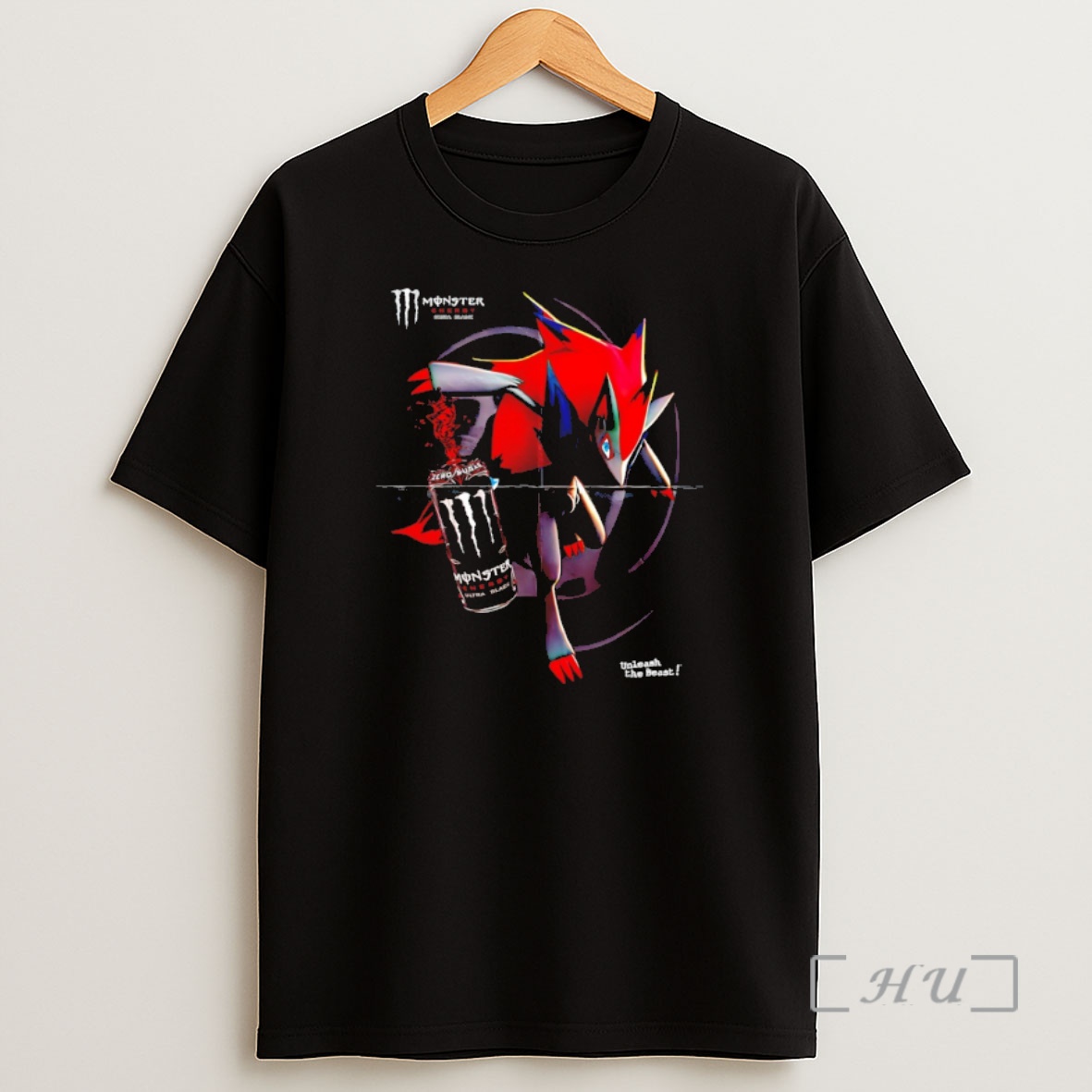 Officials Pokemon Zoroark Monster Energy Ultra Black Meme Shirt Sweatshirt Tee