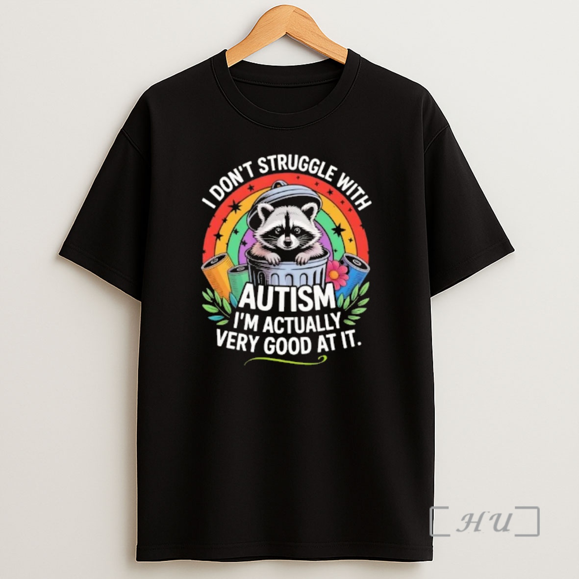 Officials Raccoon I Dont Struggle With Autism Im Actually Very Good At It Vintage Shirt Sweatshirt Tee