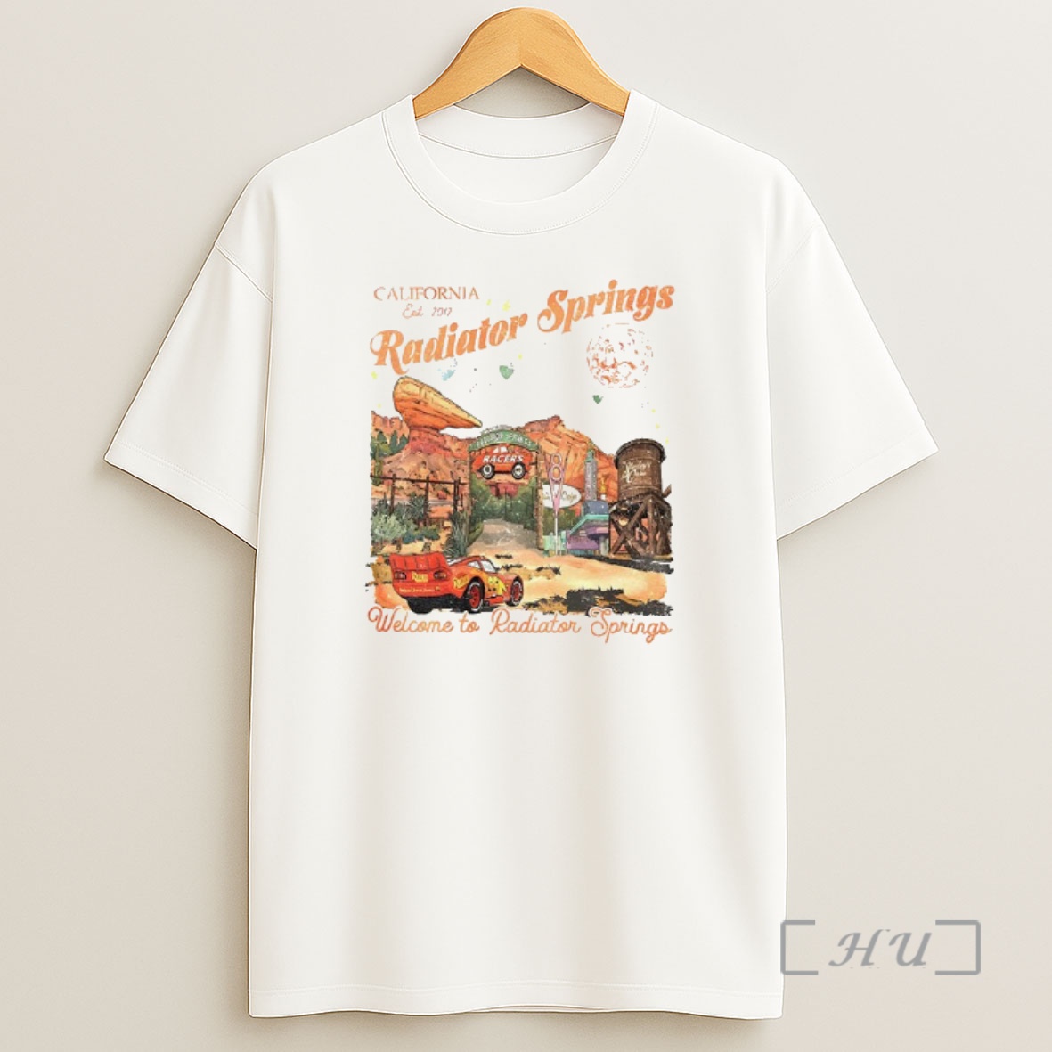 Officials Radiator Lightning Mcqueen Disney Welcome To Radiator Springs California Shirt Sweatshirt Tee