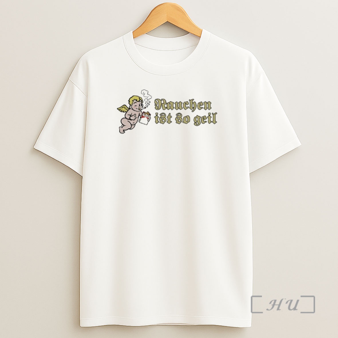 Officials Rauchen Ist So Geil Angel Smoking Shirt Sweatshirt Tee