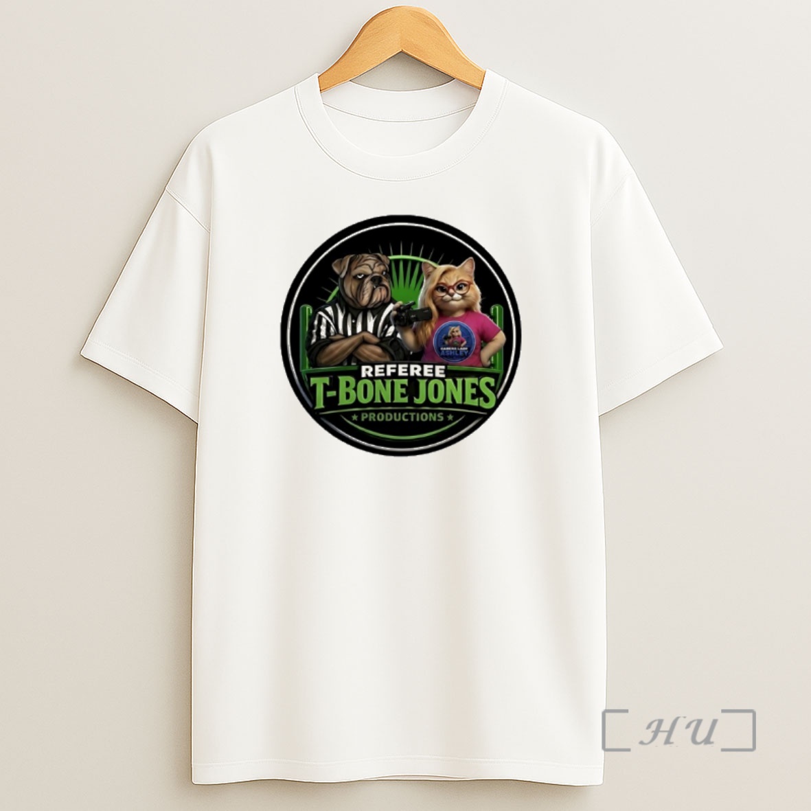 Officials Referee T Bone Jones Productions New Logo In Light Blue Shirt Sweatshirt Tee