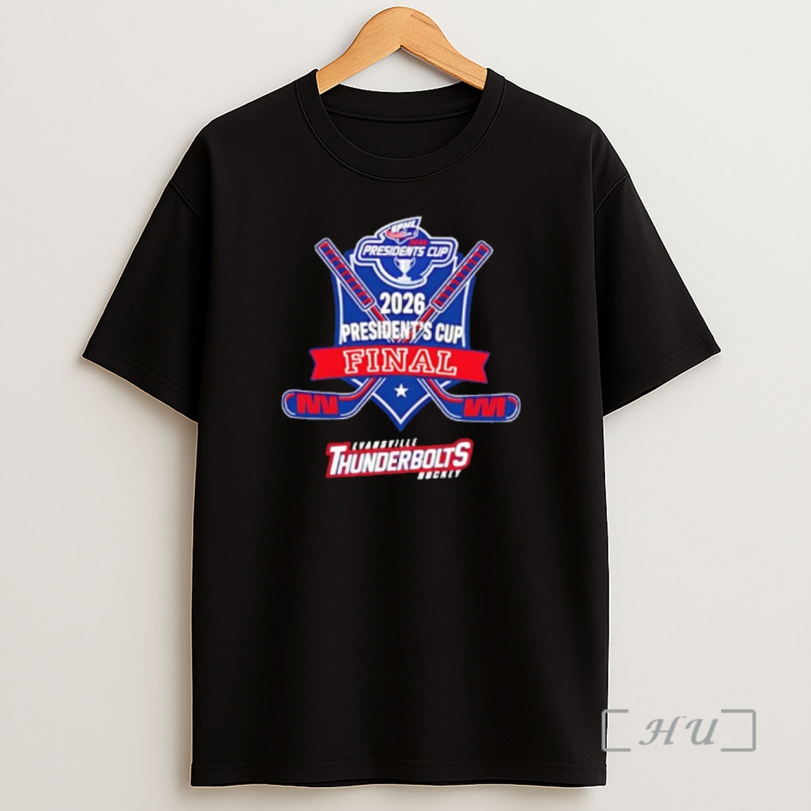 Officials Sphl 2026 Presidents Cup Final Evansville Thunderbolts Hockey Shirt Sweatshirt Tee