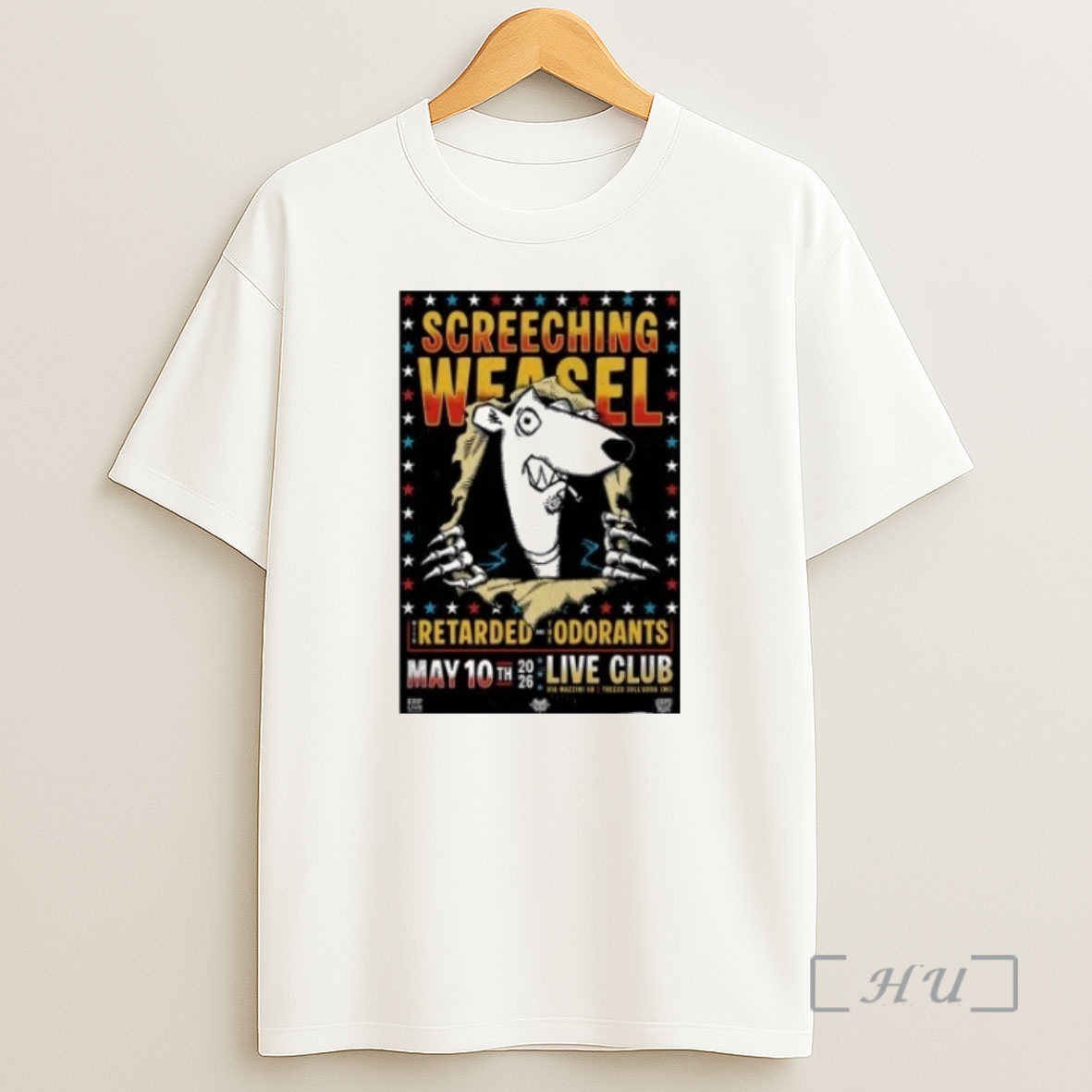 Officials Screeching Weasel Milan Italy Tour May 10 2026 Shirt Sweatshirt Tee