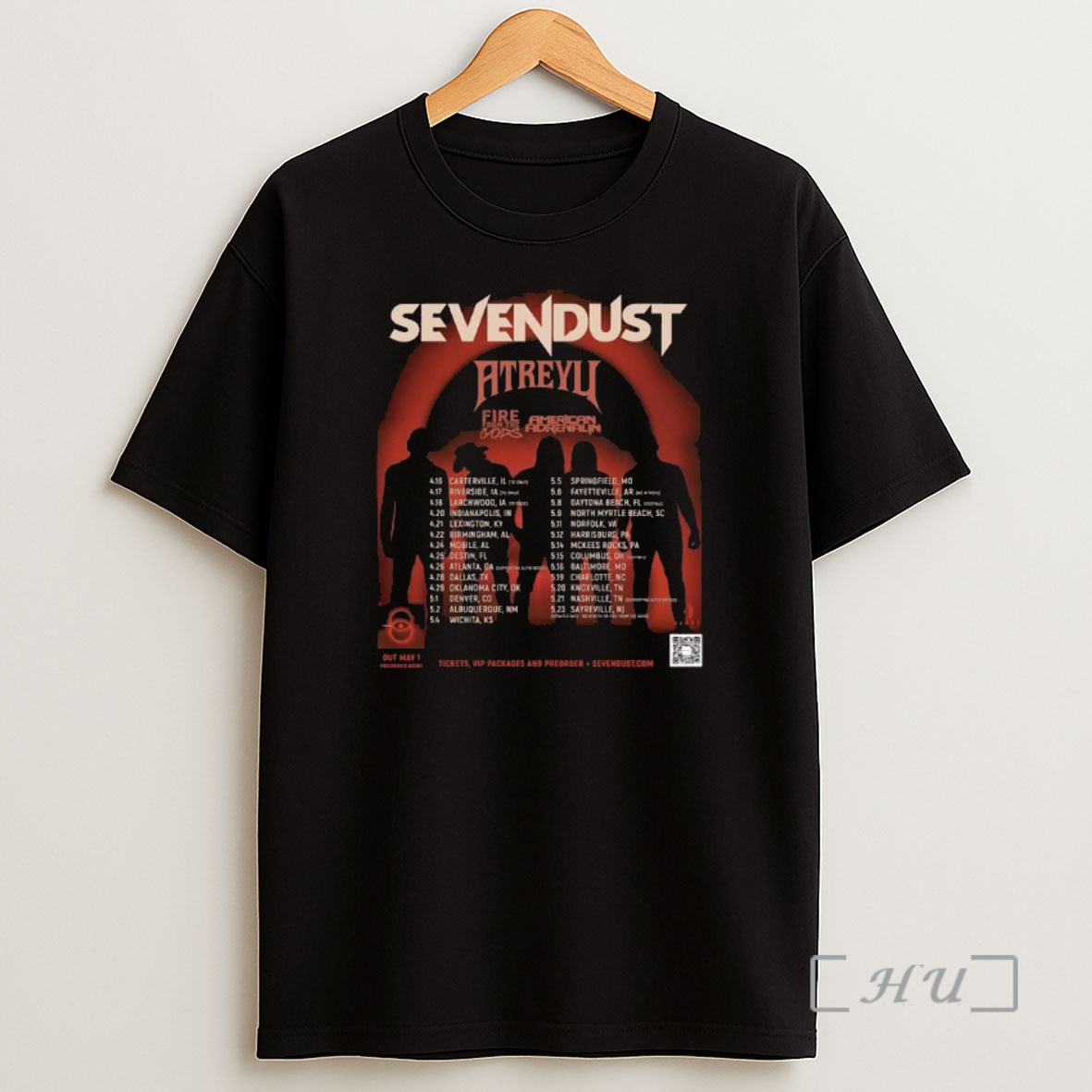 Officials Sevendust Fall Tour 2026 Shirt Sweatshirt Tee