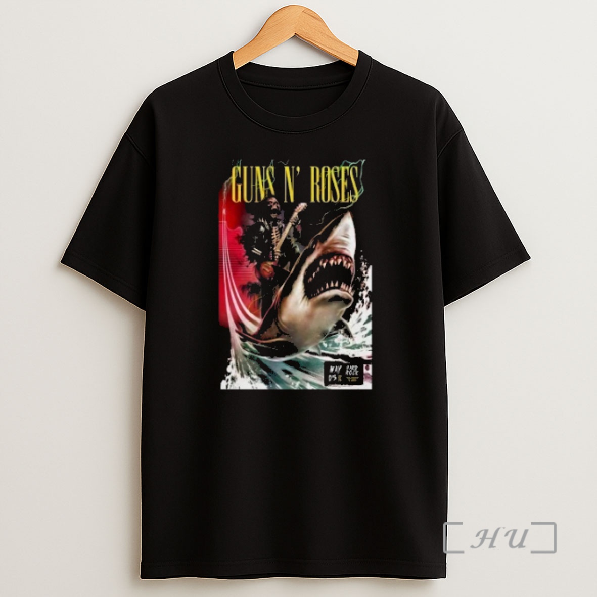 Officials Shark And Skeleton Guns N Roses In Hollywood Fl On May 5 2026 Shirt Sweatshirt Tee