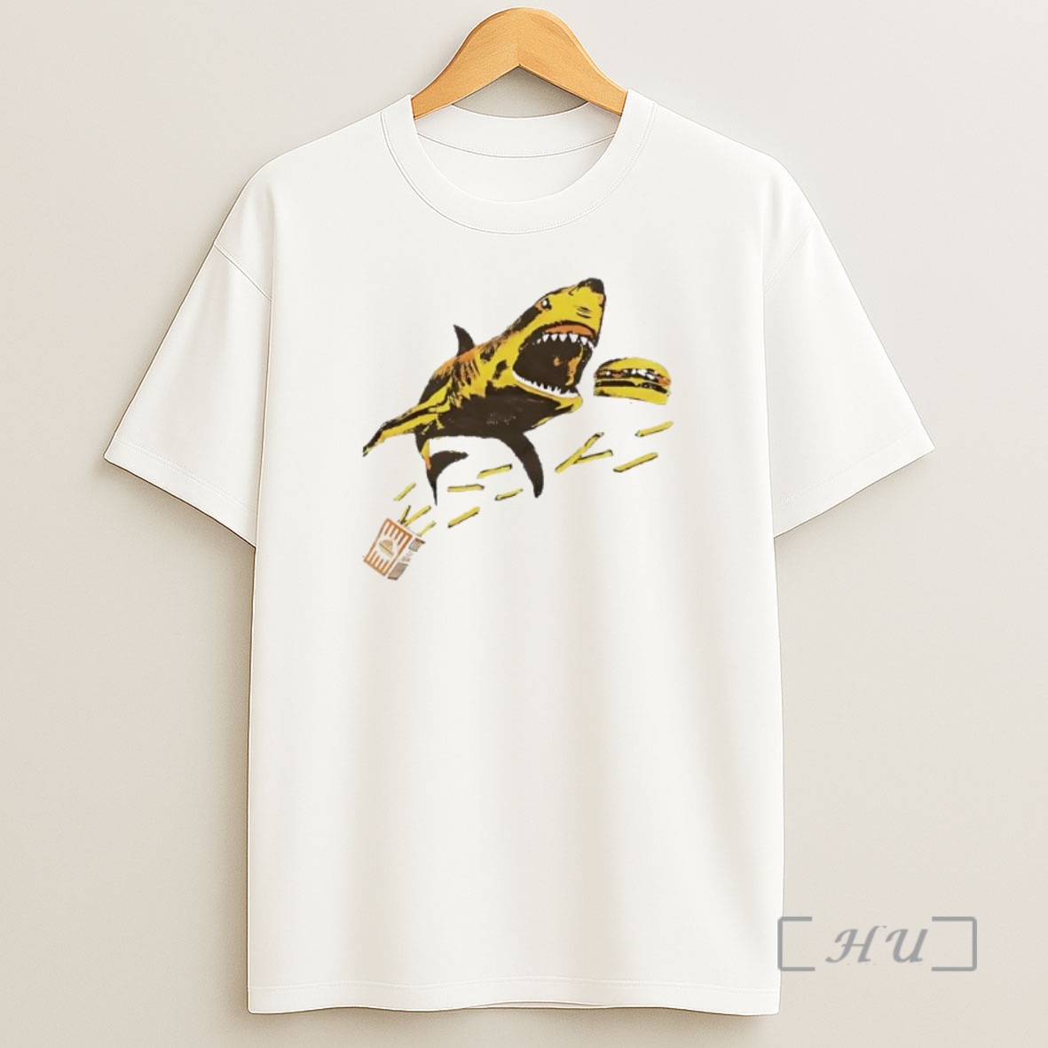 Officials Shark Eating A Burger And Fries Shirt Sweatshirt Tee
