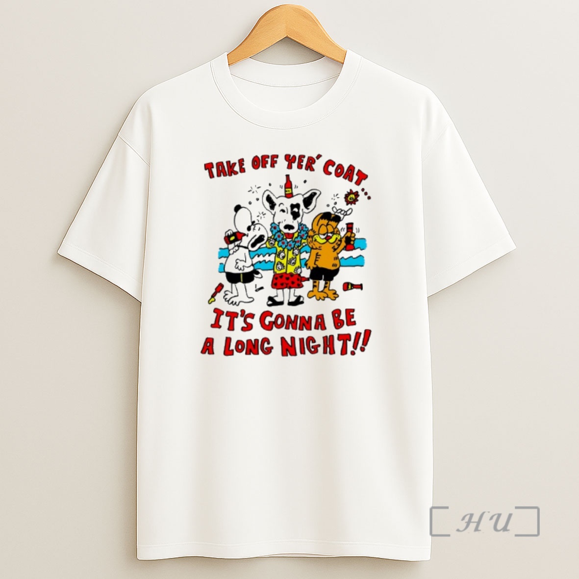 Officials Snoopy Take Off Yer Coat Its Gonna Be A Long Night Shirt Sweatshirt Tee