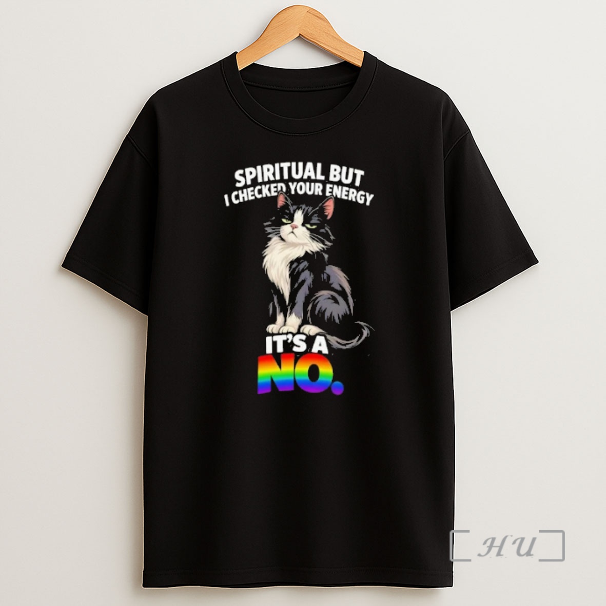 Officials Spiritual But I Checkin Your Energy Its A No Cat Shirt Sweatshirt Tee