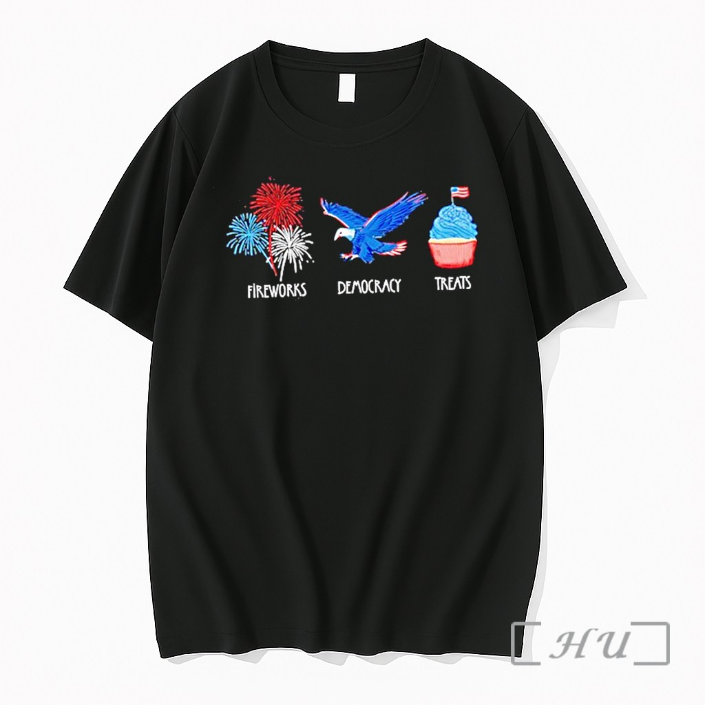 Officials Subtle Fdt Anti Trump 4th Of July Independence Day Fireworks Democracy Treats Premium Shirt Sweatshirt Tee