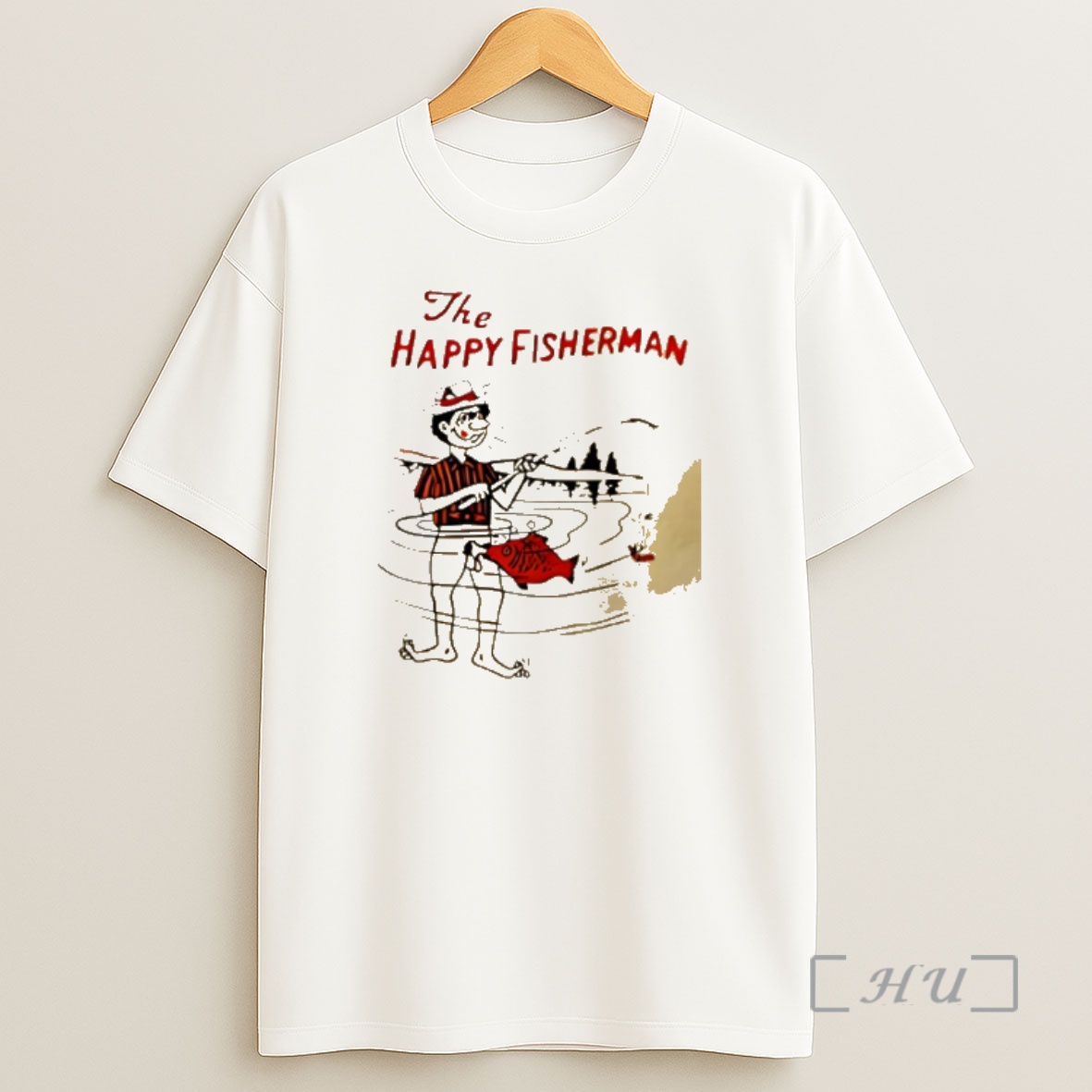 Officials The Happy Fisherman Fish Blowjob Man Graphic Shirt Sweatshirt Tee
