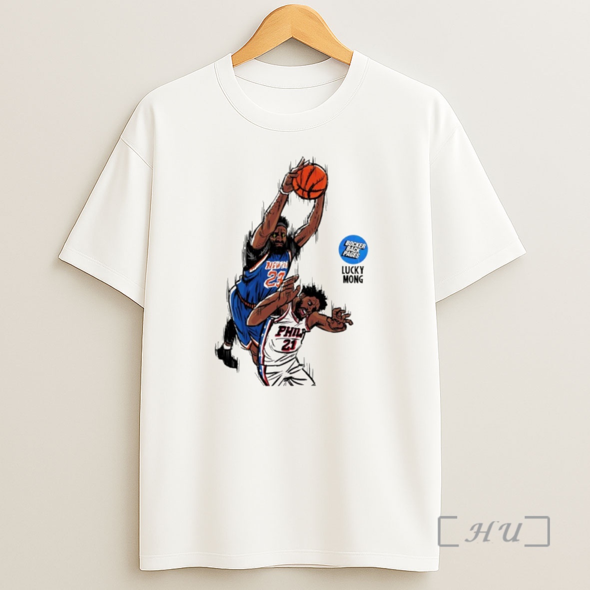 Officials The Knicks Game 4 Joel Embiid Vs Mitchell Robinson Nba Moment Art Shirt Sweatshirt Tee