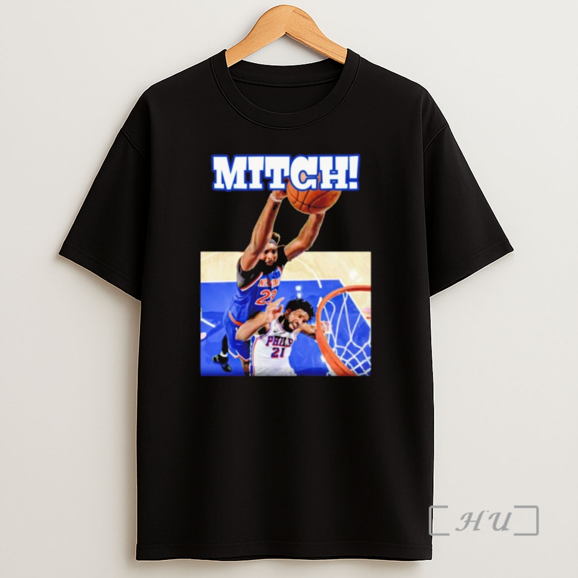 Officials The Knicks Game 4 Mitch Joel Embiid Vs Mitchell Robinson Nba Moment Art Shirt Sweatshirt Tee